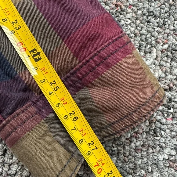 Men's Plaid Thick fully lined Red, Blue, Brown Checkered Utility Chore Jacket M - Picture 5 of 11